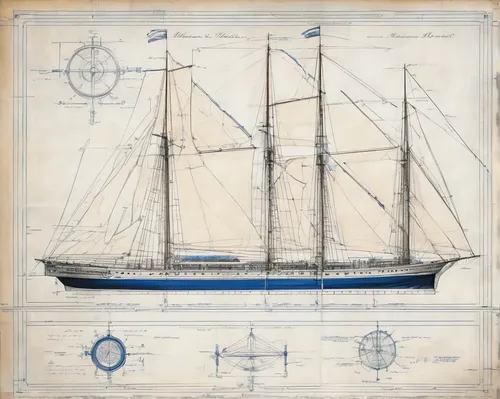 barquentine,sloop-of-war,sailing vessel,three masted sailing ship,full-rigged ship,friendship sloop,sea sailing ship,sail ship,tallship,naval architecture,windjammer,three masted,baltimore clipper,steam frigate,sailing ship,caravel,tern schooner,united states coast guard cutter,east indiaman,tall ship,Unique,Design,Blueprint