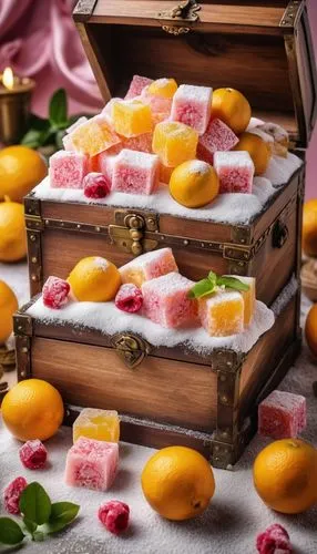 candied fruit,hand made sweets,sweetmeats,marzipan figures,lemon soap,mithai,Photography,General,Realistic