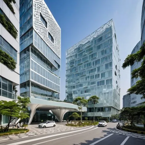 taikoo,hongdan center,glass facade,interlace,pangyo,chengyi,shenzhen vocational college,hysan,yonsei,daegu,nanyang,glass building,cityu,office building,songpa,capitaland,wenxian,yeongnam,hankyoreh,uijeongbu,Photography,General,Realistic