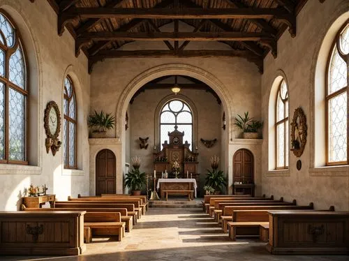 presbytery,chapel,interior view,chancel,interior,the interior,sanctuary,narthex,sspx,pilgrimage chapel,altar,sacristy,ecclesiastical,nave,transept,schoenstatt,ecclesiatical,choir,christ chapel,church choir