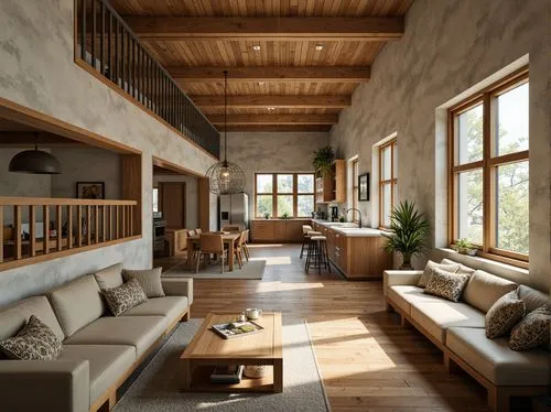 loft,wooden beams,home interior,living room,interior modern design,livingroom,lofts,contemporary decor,beautiful home,wooden floor,interior design,modern living room,scandinavian style,rustic,luxury home interior,modern decor,wooden house,wooden windows,wood floor,3d rendering