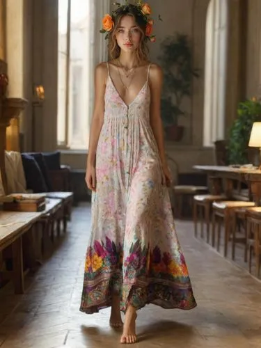 anthropologie,boho,a floor-length dress,bohemian,tahiliani,bohemianism