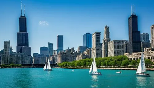 chicago skyline,chicago,sailboats,chicagoland,yachts,sailing boats,regata,city skyline,skyscrapers,chicagoan,international towers,urban towers,northwestern,ctbuh,illinois,birds of chicago,escala,sears tower,turismo,kenosha,Art,Artistic Painting,Artistic Painting 01