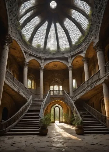 glyptotek,mirogoj,goetheanum,cochere,circular staircase,staircase,guastavino,marble palace,spiral staircase,park güell,ossuaries,staircases,guell,winding staircase,atriums,chhatris,outside staircase,atrium,empty interior,abandoned places,Photography,Documentary Photography,Documentary Photography 13