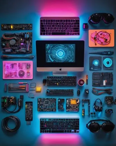 gadgets,arduino,music workstation,blackmagic design,mix table,desktop computer,cyberpunk,personal computer hardware,computer case,desk top,electronic music,electronic,electronics,control center,computer workstation,consoles,audio equipment,computer art,audio engineer,devices,Unique,Design,Knolling