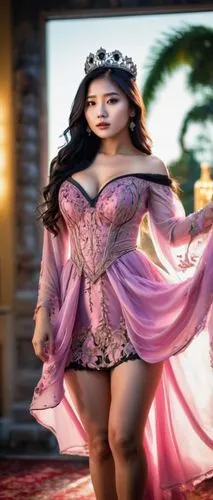 mulan,quinceañera,fantasy woman,tiana,asian costume,cinderella,oriental princess,burlesque,plus-size model,jasmine sky,moana,belly dance,queen of hearts,cleopatra,gordita,fairy tale character,rapunzel,pageant,neo-burlesque,3d fantasy