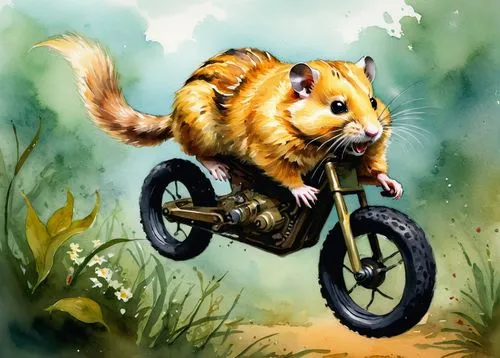 bicycle motocross,douglas' squirrel,anthropomorphized animals,abert's squirrel,mongoose,the squirrel,biker,dormouse,squirrel,two-wheels,wheelie,atlas squirrel,two wheels,adventure racing,wheely,tree squirrel,motorbike,downhill mountain biking,freeride,squirell,Illustration,Paper based,Paper Based 03