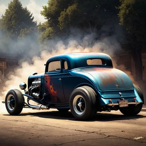 hotrod car,hotrod,rat rod,street rod,burnout fire,hotrods,Conceptual Art,Fantasy,Fantasy 11