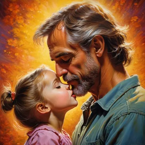 saint joseph,struzan,father's love,father and daughter,god the father,merciful father,Illustration,Realistic Fantasy,Realistic Fantasy 32