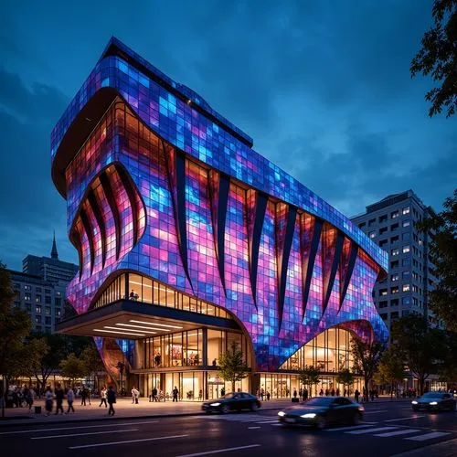 futuristic art museum,mvrdv,philharmonie,morphosis,bjarke,zeil,artscience museum,museumsquartier,julliard,berlin philharmonic orchestra,ocad,vivid sydney,elbphilharmonie,juilliard,adjaye,kulturhuset,guggenheim museum,gasteig,glass facade,hongdan center