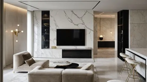 modern furniture, cozy atmosphere,a living room filled with furniture and a flat screen tv mounted on a wall,interior modern design,contemporary decor,luxury bathroom,minotti,luxury home interior,mode