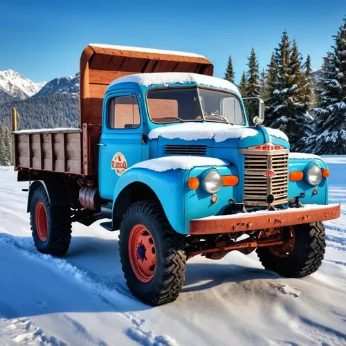 kamaz,rust truck,snowplow,snow plow,ford truck,christmas pick up truck,Photography,General,Realistic