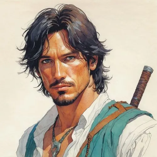 musketeer,male character,bodhi,drover,joseph,pirate,athos,robert harbeck,jack rose,a carpenter,cg artwork,bard,haighlander,swordsman,jack,john doe,sailer,leonardo,mariner,robin hood,Illustration,Paper based,Paper Based 19