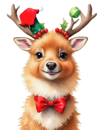 christmas fox,rudolph,christmas background,christmas animals,christmas deer,christmasbackground,rudolf,reindeer from santa claus,christmas wallpaper,christmas bow,christmas ribbon,pupillidae,reindeer,reindeer polar,blitzen,cute fox,corgi,christmas snowy background,christmas messenger,merry,Illustration,Realistic Fantasy,Realistic Fantasy 30