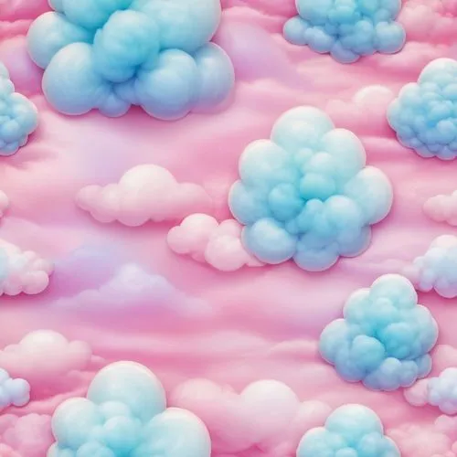 pastel wallpaper,cotton candy,cloudmont,paper clouds,cumulus clouds,cumulus,Illustration,Abstract Fantasy,Abstract Fantasy 11