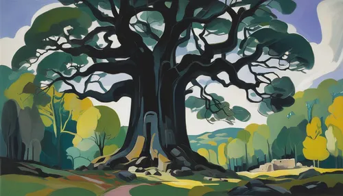 painted tree,rosewood tree,tree canopy,two oaks,oak tree,watercolor tree,forest tree,watercolor pine tree,trees,old tree,the trees,oak,forest landscape,old-growth forest,highland oaks,elm tree,gum trees,olive tree,brown tree,tree grove,Art,Artistic Painting,Artistic Painting 41