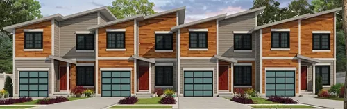 new housing development,townhouses,houses clipart,3d rendering,row houses,facade panels,prefabricated buildings,housing,houston texas apartment complex,condominium,apartment buildings,apartments,wooden houses,colorpoint shorthair,residences,apartment complex,row of houses,wooden facade,build by mirza golam pir,facade painting