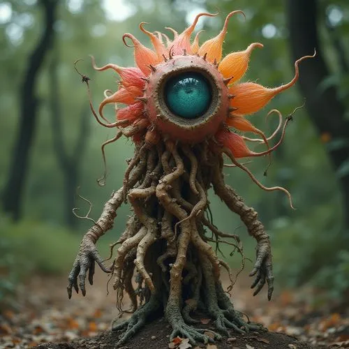 spriggan,beholder,tarjanne,creepy tree,majora,scrap sculpture