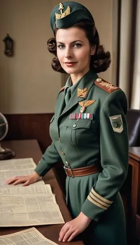 servicewoman,lyudmila,military uniform,1940 women,stewardess,tereshkova,aviatrix,admiralties,ilsa,attendant,colorization,usaaf,conscript,kalinka,servicewomen,serviceman,a uniform,world war ii,yuri gagarin,stewardesses,Photography,General,Realistic