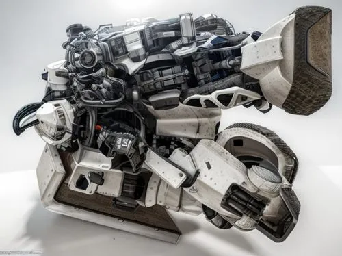 scrap sculpture,rhino,mech,armored animal,engine block,alternator,mecha,transformer,car engine,truck engine,internal-combustion engine,automotive alternator,bmw engine,race car engine,dreadnought,merc