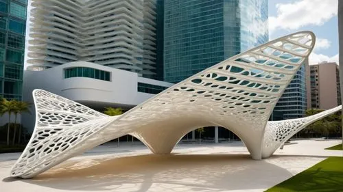 steel sculpture,parametric,pavilion,Photography,General,Cinematic