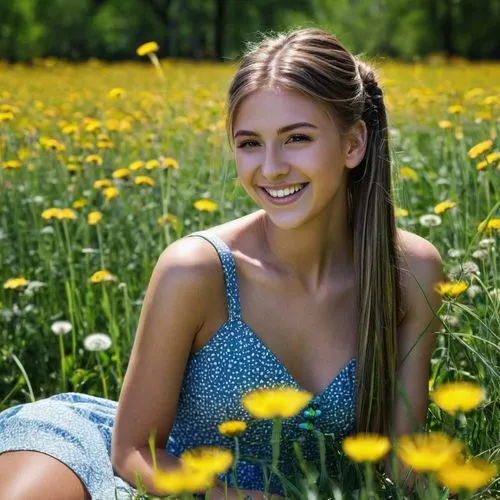 beautiful girl with flowers,girl in flowers,ukrainian,daisies,ukranian,canola,Photography,Fashion Photography,Fashion Photography 16