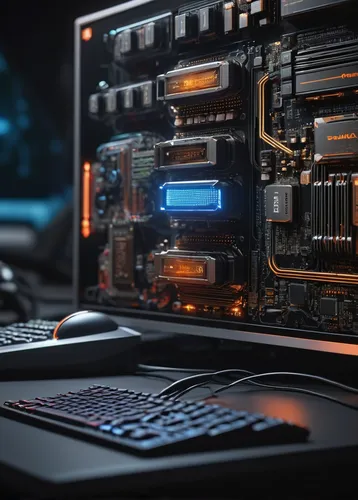 fractal design,computer workstation,desktop computer,motherboard,barebone computer,computer graphics,pc laptop,gpu,computer system,computer cooling,cpu,computer hardware,computer case,personal computer hardware,graphic card,personal computer,pc,computer,computer art,computer game,Photography,General,Sci-Fi