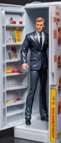 fridge,refrigerator,action figure,fridge lock,actionfigure,kitchen cabinet,food storage,frozen food,storage cabinet,cupboard,freezer,vending machine,game figure,pantry,chef,collectible action figures,kitchen appliance accessory,meat kane,sales man,businessman,Unique,3D,Garage Kits