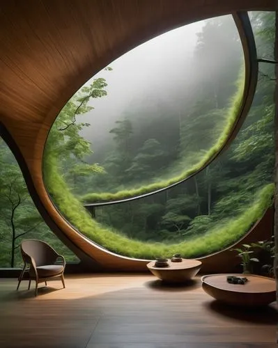 futuristic landscape,teahouse,teahouses,tea zen,japanese-style room,futuristic architecture,tea ceremony,japanese zen garden,round hut,ufo interior,tulou,bamboo curtain,japanese tea,ryokan,earthship,virtual landscape,mushroom landscape,zen garden,dojo,breakfast room,Illustration,Black and White,Black and White 23