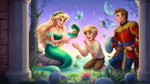 children's fairy tale,fairy tale,fairytale characters,a fairy tale,fairy tale character,fairy tales,fairy tale icons,fairytale,game illustration,3d fantasy,fairytales,fairy world,easter banner,fantasy picture,painting easter egg,little mermaid,mermaid background,children's background,magical adventure,mermaid scales background