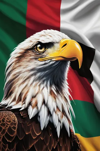 Create a humorous dialogue between the eagle in the Mexican flag and its fellow flag symbols.,italian flag,italia,segugio italiano,volpino italiano,united arab emirates flag,italy flag,flag of uae,uni