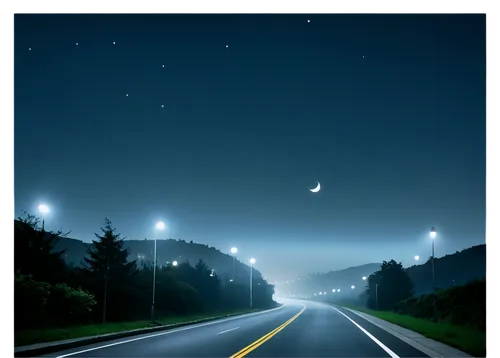 night highway,highway lights,nightsky,streetlights,street lights,night sky,nightscape,streetlamps,clear night,road,night scene,starry sky,empty road,highway,open road,nightride,street lamps,the night sky,city highway,night image,Art,Artistic Painting,Artistic Painting 26