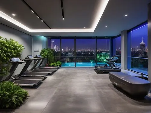 fitness room,penthouses,fitness center,luxury home interior,luxury bathroom,modern living room,great room,roof top pool,luxury home,fitness facility,loft,wellness,glass wall,interior modern design,livingroom,living room,luxury property,poolroom,crib,modern room,Illustration,American Style,American Style 01