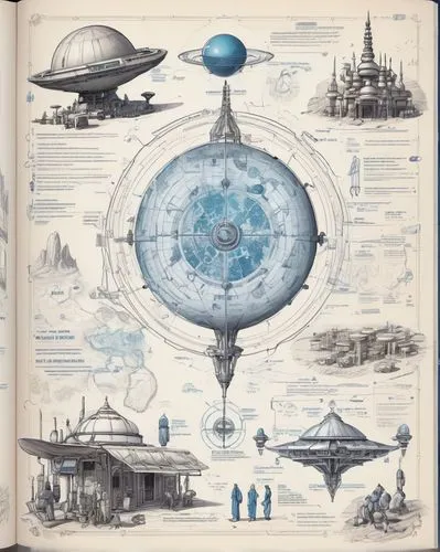 copernican world system,planetology,cosmographia,homeworlds,megaships,planisphere,technosphere,cardassia,blueprint,homeworld,cosmography,sci fiction illustration,almanacs,orrery,discworld,flammarion,extraterritoriality,airships,civilizations,chromolithography,Unique,Design,Blueprint