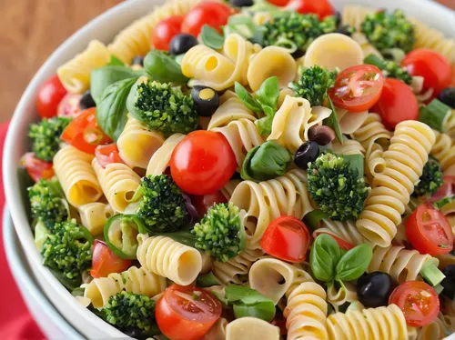 Italian Pasta Salad ~ www.mykitchencraze.com ~ This pasta salad can be served as a side dish or add some chicken and you have a meal!,pasta salad,colorful pasta,vegetable salad,fusilli,mixed vegetable