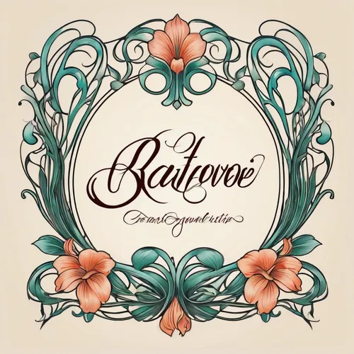 Design a tattoo lettering font with a romantic and elegant style.,sunflower lace background,passionflower,goatflower,beatenberg,cd cover,bellflowers,bartholomew,bellflower,coneflower,wreath vector,cur