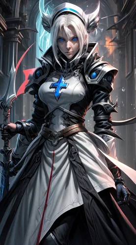 tiber riven,dodge warlock,white rose snow queen,templar,female nurse,magistrate,lady medic,swordswoman,elza,ice queen,winterblueher,sterntaler,crusader,dark elf,widow,assassin,goddess of justice,sorce