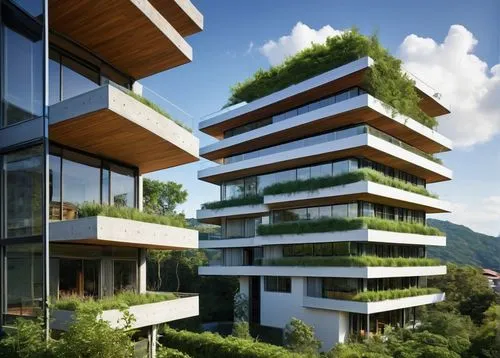 residential tower,inmobiliaria,modern architecture,escala,cantilevered,block balcony,cubic house,cantilevers,penthouses,residential building,ecovillages,futuristic architecture,condominia,modern building,green living,multistorey,building valley,residential,arhitecture,bulding,Illustration,Paper based,Paper Based 29