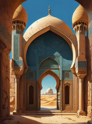 agrabah,hrab,mihrab,arabic background,islamic architectural,rem in arabian nights,kasbah,mosques,archways,theed,casbah,orientalizing,la kasbah,doorways,karakas,orientalism,riad,orientalist,ghaznavi,kashan,Conceptual Art,Oil color,Oil Color 04