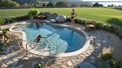 outdoor pool,landscape design sydney,dug-out pool,landscape designers sydney,hovnanian,swim ring,Photography,General,Realistic