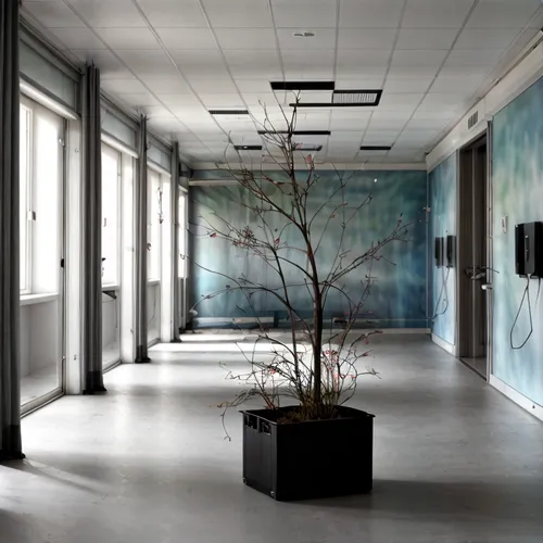 dark sea,lobby,contemporary decor,interior decor,art gallery,meeting room,entrance hall,hall,blue room,modern decor,hallway,athens art school,hallway space,interior decoration,children's interior,ther