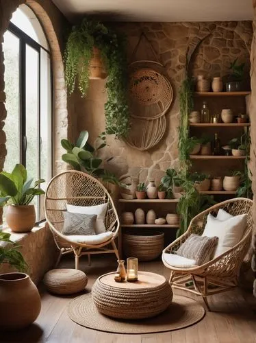 house plants,wicker baskets,houseplants,interior decor,alcove,rustic aesthetic,interior design,sitting room,interior decoration,alcoves,anthropologie,interiors,rustic,decor,garden decor,wooden flower pot,planters,living room,fireplaces,decoratifs,Photography,Documentary Photography,Documentary Photography 10