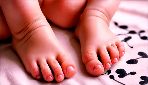 Baby feet, soft skin, tiny toes, curled up, adorable expression, gentle lighting, pastel colors, shallow depth of field, warm atmosphere, 3/4 composition, tender moment, morning sunlight, delicate fea