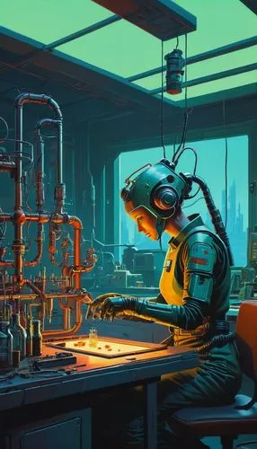 chemical laboratory,biolab,laboratory,synth,refinery,biorefinery,cybersmith,engineer,robnik,lab,scientist,synthetic,biotech,bioengineer,sci fiction illustration,factories,gas planet,robotics,laboratories,chemical plant,Conceptual Art,Sci-Fi,Sci-Fi 08