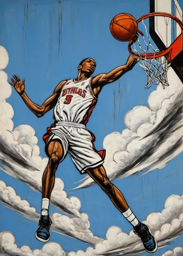 david bates,michael jordan,slam dunk,air jordan,kareem,mural,dunker,basketball player,soars,globetrotter,flourish,chalk drawing,memphis,cool pop art,cleveland,young goat,basketball,wall & ball sports,brooklyn street art,nba,Art,Artistic Painting,Artistic Painting 01