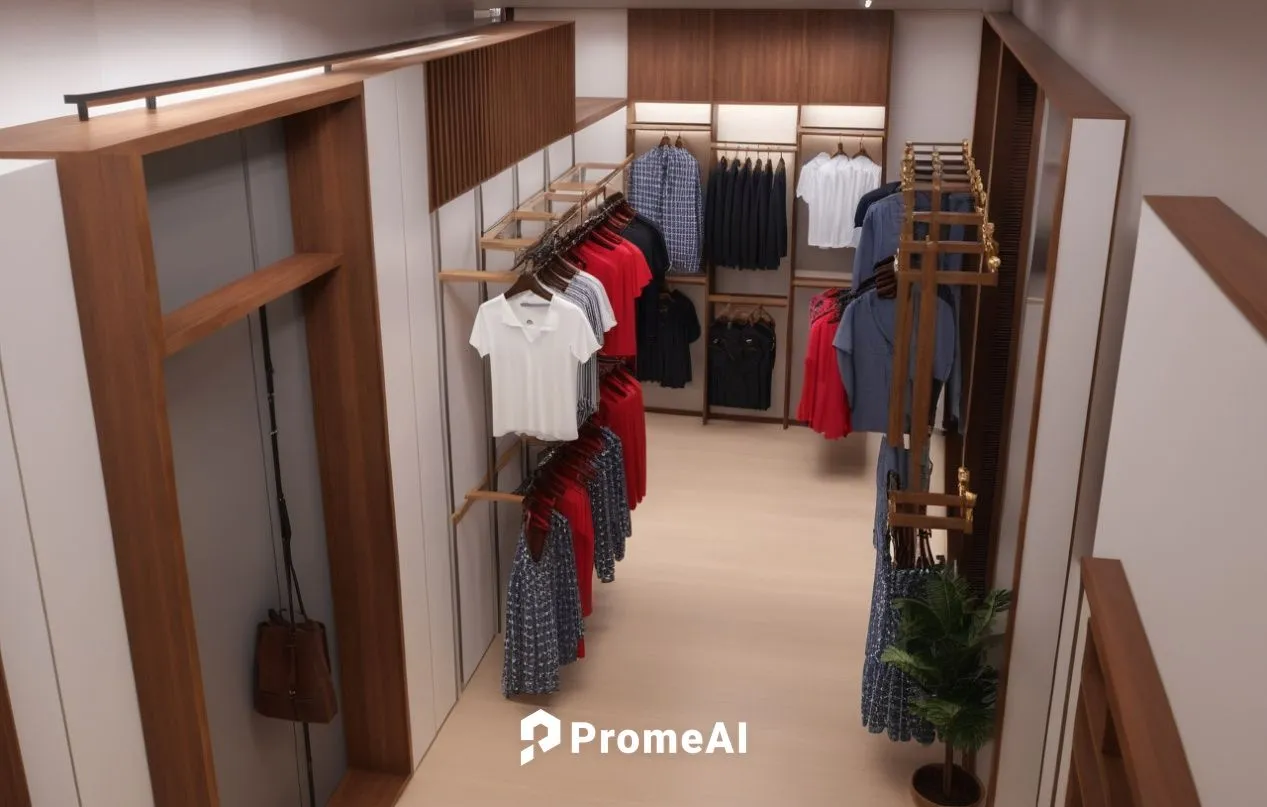 using wood and titan feel clothing showroom ,walk-in closet,wardrobes,closets,mudroom,garderobe,hallway space,closet,wardrobe,wardrobing,garment racks,dressingroom,closetful,schrank,women's closet,hal