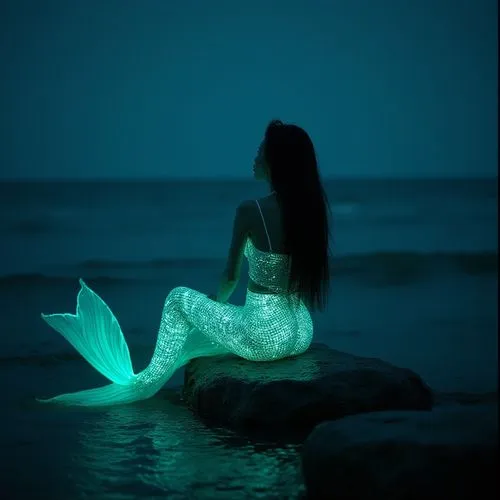 believe in mermaids,bioluminescent,sirene,let's be mermaids,mermaid,mermaid tail