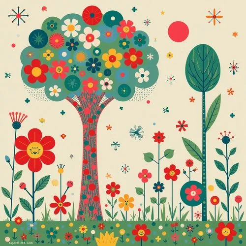 springtime background,spring background,flower tree,flourishing tree,floral background,flower illustrative