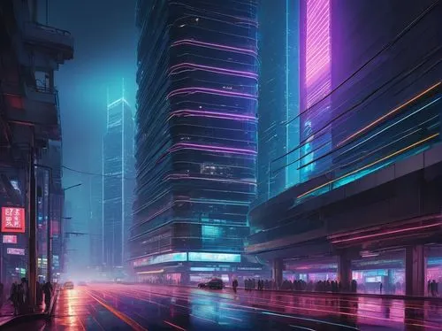 cyberpunk,cybercity,guangzhou,cityscape,shinjuku,shanghai,cybertown,vapor,futuristic landscape,makati,colorful city,urban,tokyo city,cyberscene,polara,city at night,synth,futuristic,bladerunner,metropolis,Conceptual Art,Daily,Daily 29