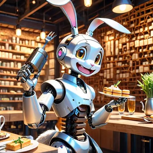 robotics,fine dining restaurant,diner,japanese restaurant,chatbot,robotic,deco bunny,restaurants online,chat bot,chocolatier,restaurants,waiter,industrial robot,waiting staff,a restaurant,new york restaurant,nest easter,minibot,artificial intelligence,robots,Anime,Anime,Cartoon